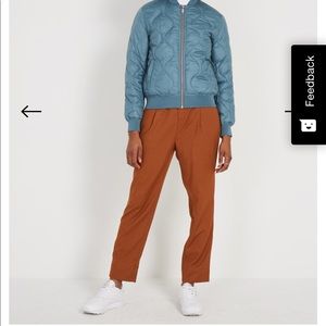 Frank and Oak Belted Pleated Pants